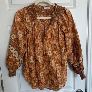 SPELL & THE GYPSY Anne Blouse, Peach Medium